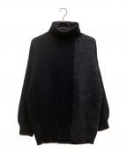 RIM.ARKリムアーク）の古着「Back flare knit tops」｜ネイビー