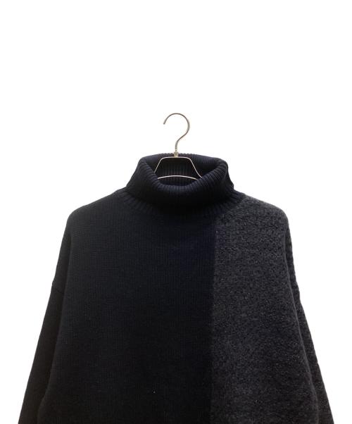 RIM.ARK（リムアーク）RIM.ARK (リムアーク) Back flare knit tops ネイビー サイズ:FREEの古着・服飾アイテム