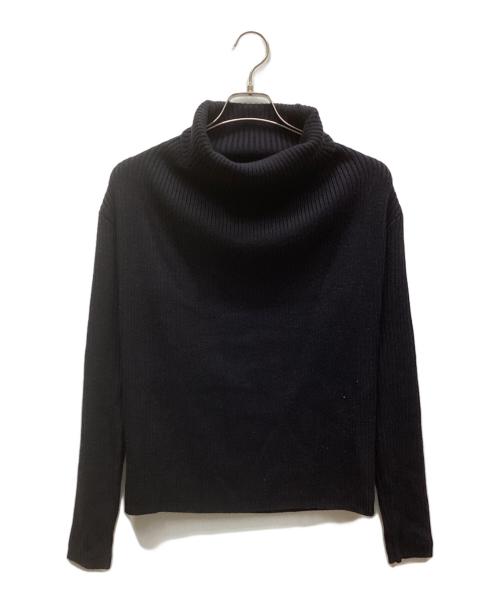 RIM.ARK（リムアーク）RIM.ARK (リムアーク) Back shoulder rib knit tops ブラック サイズ:FREEの古着・服飾アイテム