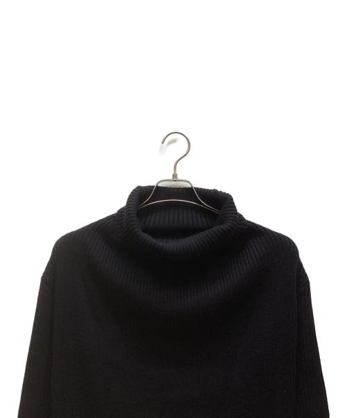 RIM.ARK（リムアーク）RIM.ARK (リムアーク) Back shoulder rib knit tops ブラック サイズ:FREEの古着・服飾アイテム