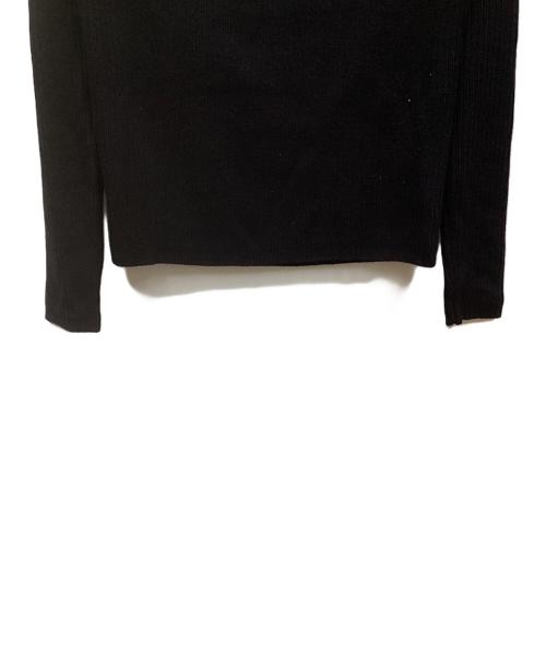RIM.ARK（リムアーク）RIM.ARK (リムアーク) Back shoulder rib knit tops ブラック サイズ:FREEの古着・服飾アイテム
