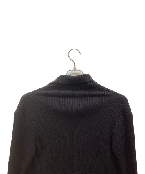 RIM.ARK（リムアーク）RIM.ARK (リムアーク) Back shoulder rib knit tops ブラック サイズ:FREEの古着・服飾アイテム