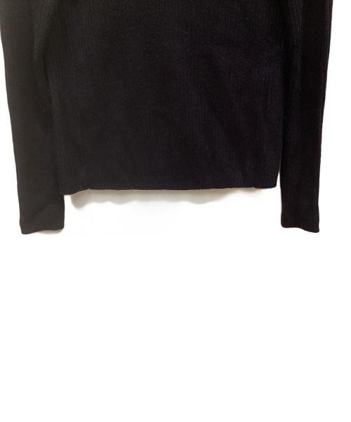 RIM.ARK（リムアーク）RIM.ARK (リムアーク) Back shoulder rib knit tops ブラック サイズ:FREEの古着・服飾アイテム