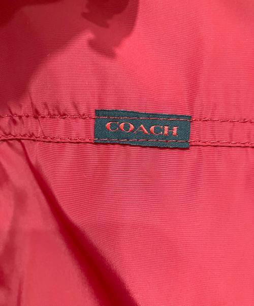 COACH（コーチ）COACH (コーチ) リバーシブル トーナル シグネチャー ウインドブレーカー レッド サイズ:Sの古着・服飾アイテム