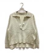 BEAUTY&YOUTHビューティーアンドユース）の古着「スキッパーニット ロングスリーブ プルオーバー」｜アイボリー