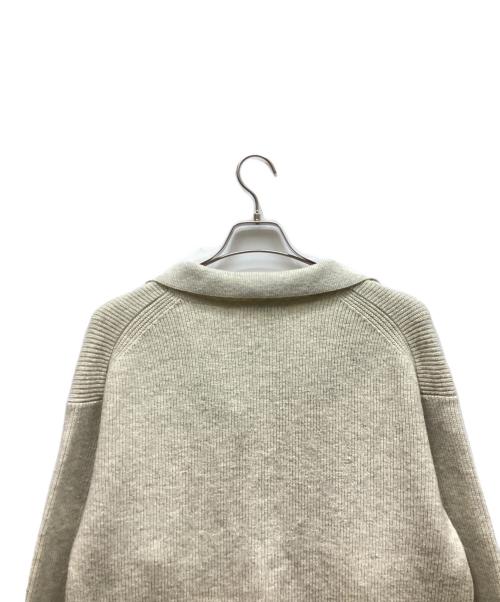 BEAUTY&YOUTH（ビューティーアンドユース）BEAUTY&YOUTH (ビューティーアンドユース) スキッパーニット ロングスリーブ プルオーバー アイボリー サイズ:表記なしの古着・服飾アイテム