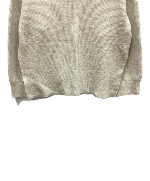 BEAUTY&YOUTH（ビューティーアンドユース）BEAUTY&YOUTH (ビューティーアンドユース) スキッパーニット ロングスリーブ プルオーバー アイボリー サイズ:表記なしの古着・服飾アイテム