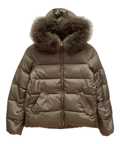 green label relaxing（グリーンレーベルリラクシング）green label relaxing (グリーンレーベルリラクシング) リバーシブル グリーンダウン ジャケット モカ サイズ:38の古着・服飾アイテム