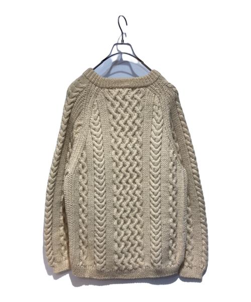 INVERALLAN（インバーアラン）INVERALLAN (インバーアラン) ケーブルニット ベージュ サイズ:ＦＲＥＥの古着・服飾アイテム