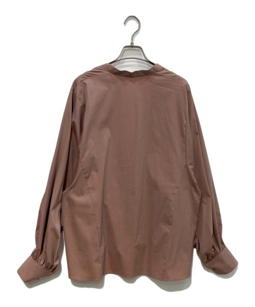 DES PRES（デ プレ）DES PRES (デ プレ) コットンストレッチポプリン ボリュームスリーブブラウス ピンク サイズ:Freeの古着・服飾アイテム