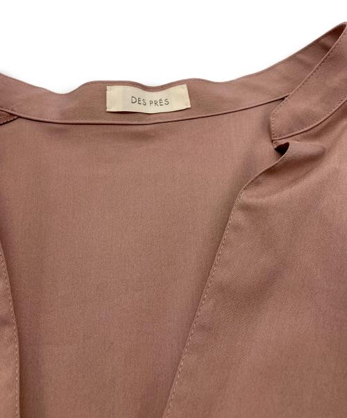 DES PRES（デ プレ）DES PRES (デ プレ) コットンストレッチポプリン ボリュームスリーブブラウス ピンク サイズ:Freeの古着・服飾アイテム
