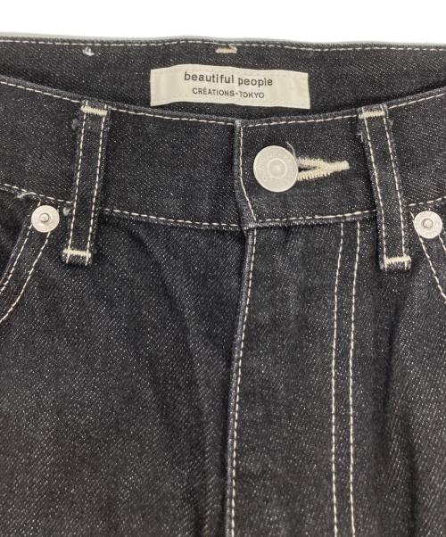 beautiful people（ビューティフルピープル）beautiful people (ビューティフルピープル) selvage denim 5pocket woman fits/1000105086 インディゴ サイズ:36の古着・服飾アイテム