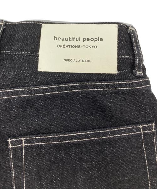 beautiful people（ビューティフルピープル）beautiful people (ビューティフルピープル) selvage denim 5pocket woman fits/1000105086 インディゴ サイズ:36の古着・服飾アイテム