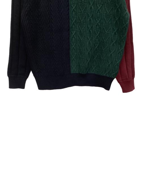 BEAMS（ビームス）BEAMS (ビームス) 5ゲージクレイジークルーネック ニット ネイビー サイズ:Sの古着・服飾アイテム