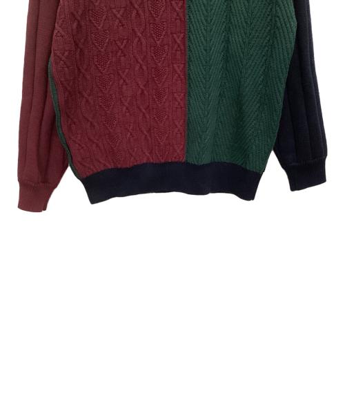 BEAMS（ビームス）BEAMS (ビームス) 5ゲージクレイジークルーネック ニット ネイビー サイズ:Sの古着・服飾アイテム