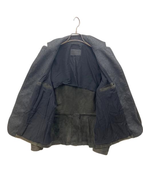 ALL SAINTS（オールセインツ）ALL SAINTS (オールセインツ) SURVEY LEATHER BLAZER グレー サイズ:Sの古着・服飾アイテム