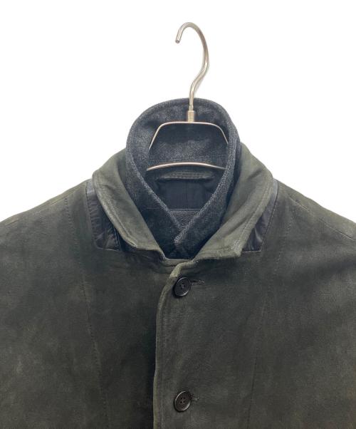 ALL SAINTS（オールセインツ）ALL SAINTS (オールセインツ) SURVEY LEATHER BLAZER グレー サイズ:Sの古着・服飾アイテム