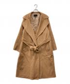 icBアイシービー）の古着「WoolRever ベルテッドコート」｜ブラウン