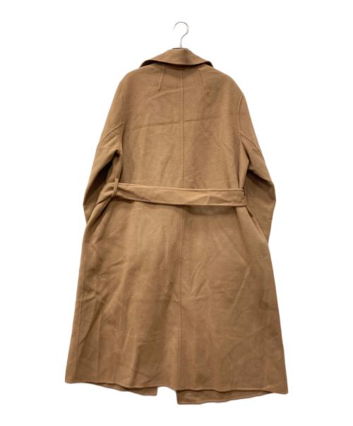 icB（アイシービー）icB (アイシービー) WoolRever ベルテッドコート ブラウン サイズ:11の古着・服飾アイテム