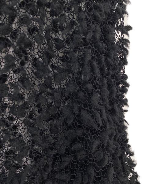 cygne（シーニュ）cygne (シーニュ) ポップコーン透けニット ブラック サイズ:Fの古着・服飾アイテム