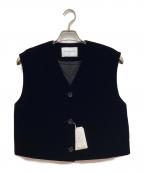 UNITED ARROWSユナイテッドアローズ）の古着「ベルベット ミニ ベスト」｜ブラック