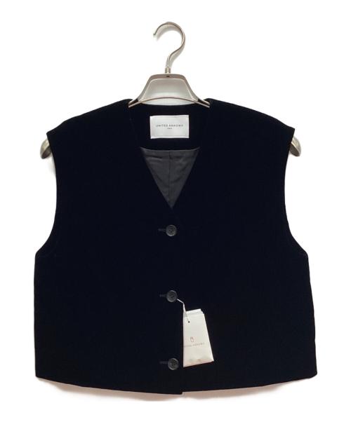 UNITED ARROWS（ユナイテッドアローズ）UNITED ARROWS (ユナイテッドアローズ) ベルベット ミニ ベスト ブラック サイズ:FREE 未使用品の古着・服飾アイテム
