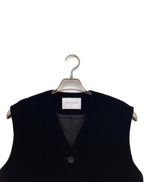 UNITED ARROWS（ユナイテッドアローズ）UNITED ARROWS (ユナイテッドアローズ) ベルベット ミニ ベスト ブラック サイズ:FREE 未使用品の古着・服飾アイテム