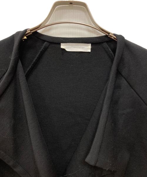 soutiencollar（ステンカラー）soutiencollar (ステンカラー) エッグジャケット ブラック サイズ:38の古着・服飾アイテム