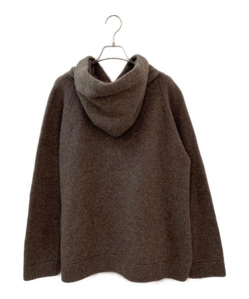 EVERYDAY I LIKE.（エヴリデイ アイ ライク）EVERYDAY I LIKE. (エヴリデイ アイ ライク) Knitted フーディー ブラウン サイズ:Freeの古着・服飾アイテム