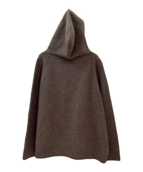 EVERYDAY I LIKE.（エヴリデイ アイ ライク）EVERYDAY I LIKE. (エヴリデイ アイ ライク) Knitted フーディー ブラウン サイズ:Freeの古着・服飾アイテム