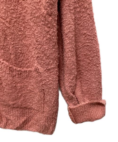 AURALEE（オーラリー）AURALEE (オーラリー) COTTON LINEN CUT SHAGGY KNIT CARDIGAN ピンク サイズ:4の古着・服飾アイテム