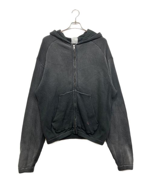 ROA（ロア）ROA (ロア) ワッフルジップパーカー ブラック サイズ:Sの古着・服飾アイテム