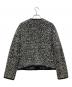 theory luxe (セオリーリュクス) ツイードニットジャケット ブラック サイズ:38：20000円