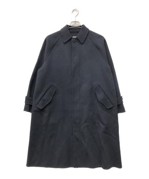 GALERIE VIE（ギャルリーヴィー）GALERIE VIE (ギャルリーヴィー) ウールダブルフェイス バルカラーコート ネイビー サイズ:Fの古着・服飾アイテム