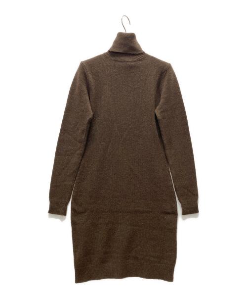 RALPH LAUREN（ラルフローレン）RALPH LAUREN (ラルフローレン) ウールカシミヤニットワンピース ブラウン サイズ:Lの古着・服飾アイテム