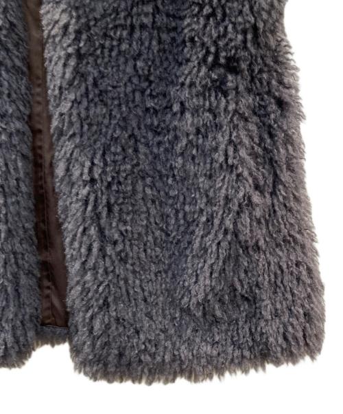 自由区（ジユウク）自由区 (ジユウク) エコカシミヤファー ジレ ネイビー サイズ:38の古着・服飾アイテム