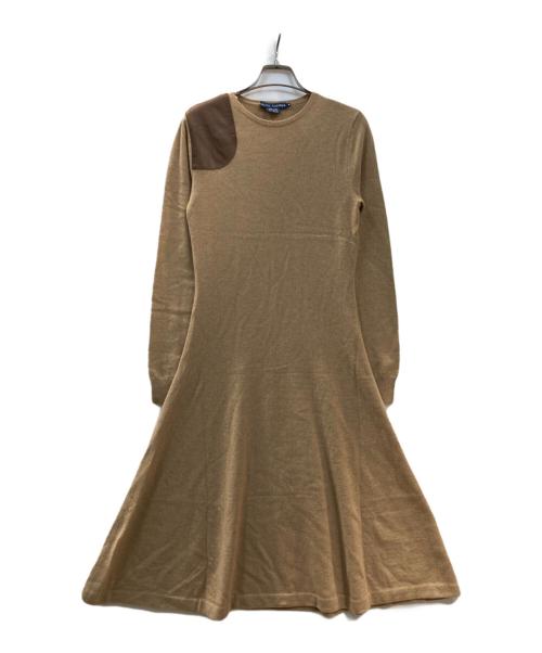 RALPH LAUREN（ラルフローレン）RALPH LAUREN (ラルフローレン) カシミヤニットワンピース ベージュ サイズ:Mの古着・服飾アイテム
