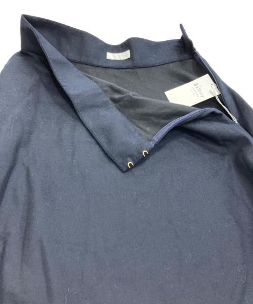 BALLSEY（ボールジィ）BALLSEY (ボールジィ) ウールシルクフランネル フレアスカート ネイビー サイズ:34 未使用品の古着・服飾アイテム