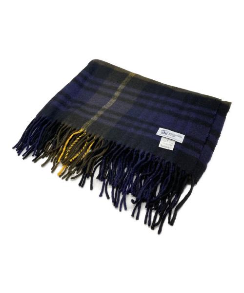 JOHNSTONS OF ELGIN（ジョンストンズオブエルガン）JOHNSTONS OF ELGIN (ジョンストンズオブエルガン) カシミヤ大判ストール ネイビー サイズ:下記参照の古着・服飾アイテム
