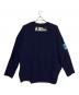 RAF SIMONS (ラフシモンズ) OVERSIZE ROUNDNECK SWEATER WITH PATCHES ネイビー サイズ:M：40000円