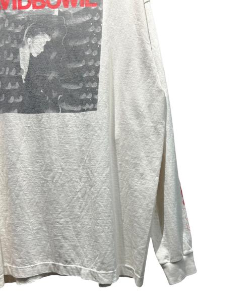 SAINT MICHAEL（セントマイケル）SAINT MICHAEL (セントマイケル) DAVID BOWIE (デビット ボウイ) DB-LS TEE / STATION/SM-A22-0000-074 ホワイト サイズ:XXLの古着・服飾アイテム