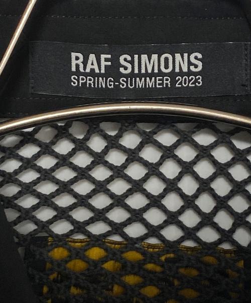 RAF SIMONS（ラフシモンズ）RAF SIMONS (ラフシモンズ) Classic shirt with net insert ブラック サイズ:48の古着・服飾アイテム