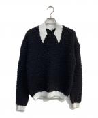 KENZOケンゾー）の古着「ウールボア プルオーバー」｜ブラック