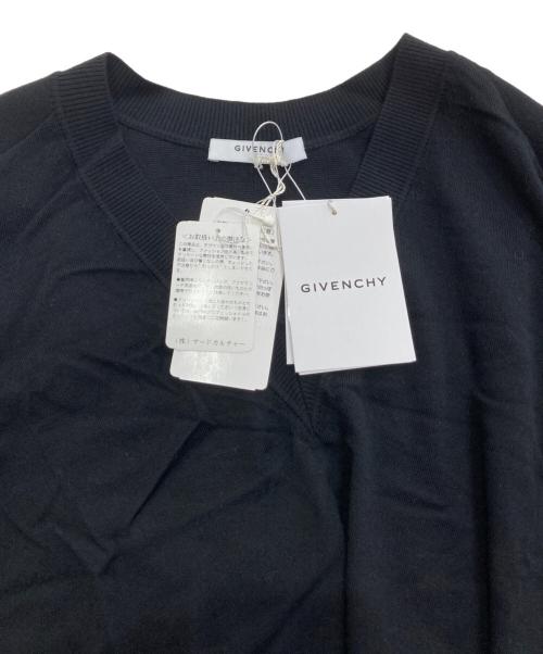GIVENCHY（ジバンシィ）GIVENCHY (ジバンシィ) Vネックウールニット ブラック サイズ:S 未使用品の古着・服飾アイテム