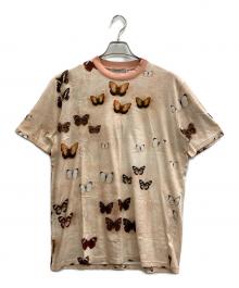 GIVENCHY（ジバンシィ）の古着「バタフライプリントTシャツ」｜ピンク