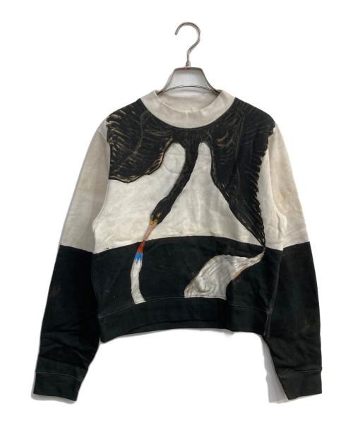 Acne studios（アクネ ストゥディオズ）ACNE STUDIOS (アクネ ストゥディオス) 裏起毛スウェット　 BIRD H-K CSS14 アイボリー サイズ:XXSの古着・服飾アイテム