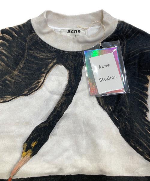 Acne studios（アクネ ストゥディオズ）ACNE STUDIOS (アクネ ストゥディオス) 裏起毛スウェット　 BIRD H-K CSS14 アイボリー サイズ:XXSの古着・服飾アイテム