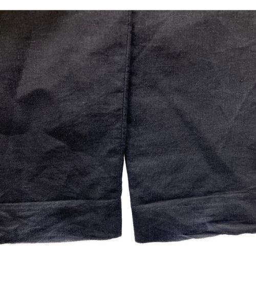 DRIES VAN NOTEN（ドリスヴァンノッテン）DRIES VAN NOTEN (ドリスヴァンノッテン) リネンコットン イージーパンツ ネイビー サイズ:48の古着・服飾アイテム