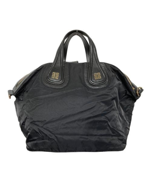 GIVENCHY（ジバンシィ）GIVENCHY (ジバンシィ) ナイチンゲール ナイロン レザー スタッズ 2WAYバッグ ブラックの古着・服飾アイテム