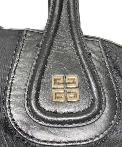 GIVENCHY（ジバンシィ）GIVENCHY (ジバンシィ) ナイチンゲール ナイロン レザー スタッズ 2WAYバッグ ブラックの古着・服飾アイテム